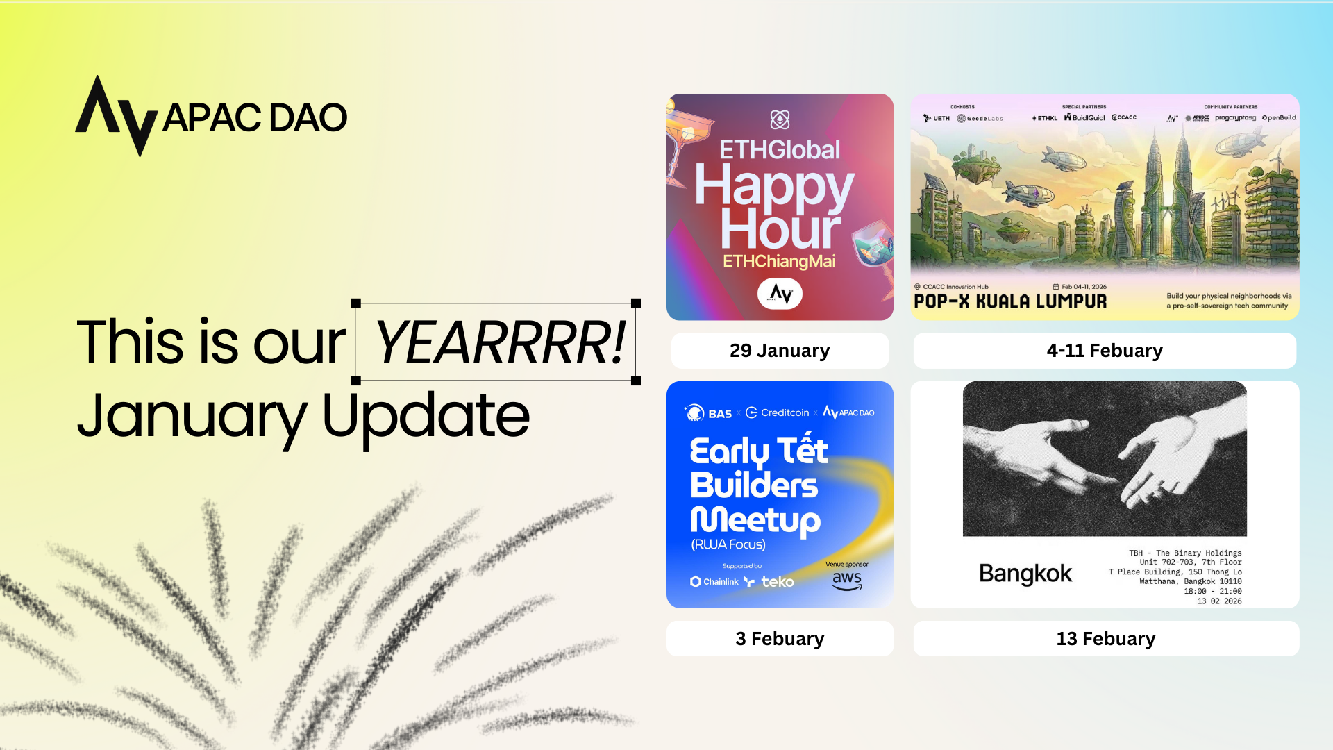APAC DAO's January Events